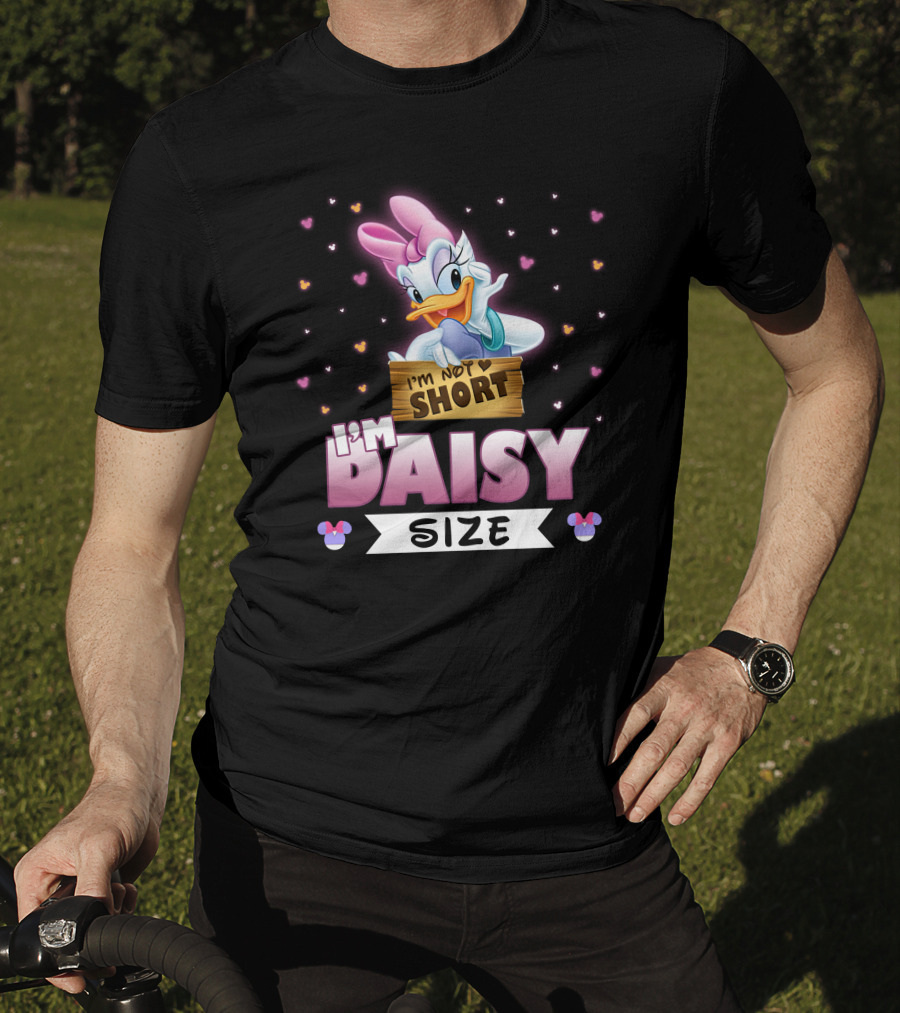 I'M NOT SHORT I'M DAISY SIZE Disney Hearts Bows T-Shirt