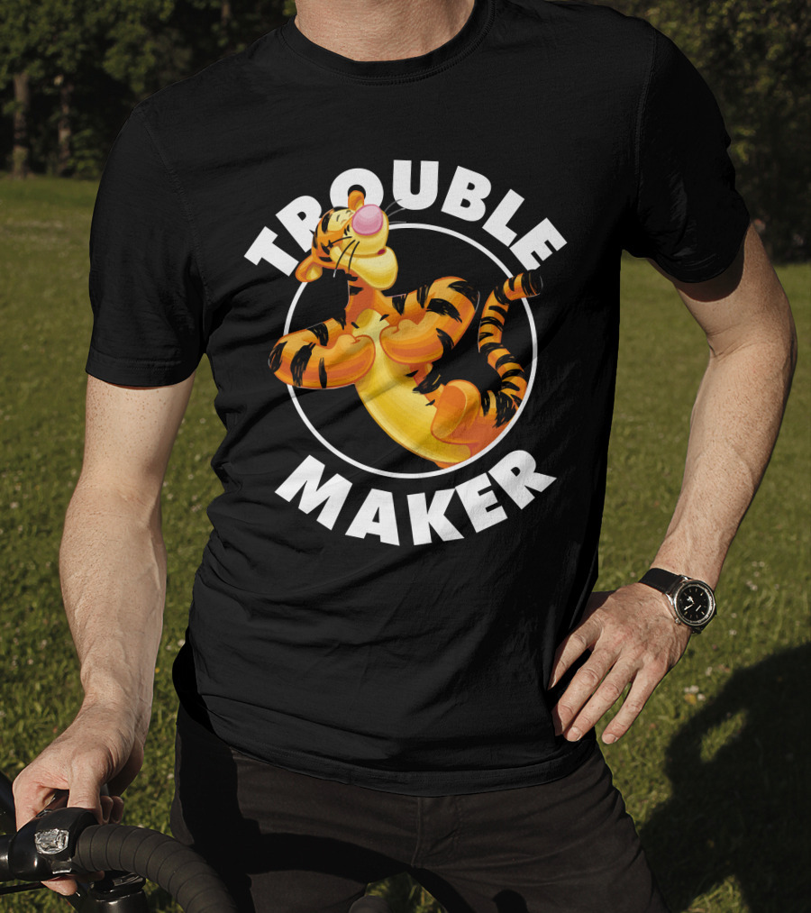 Tigger Trouble Maker Circle Pose Adventures T-Shirt
