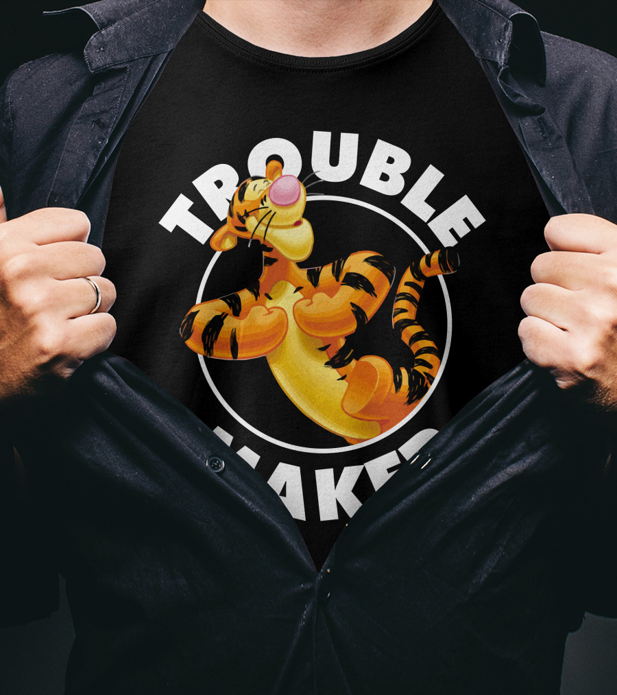 Tigger Trouble Maker Circle Pose Adventures T-Shirt