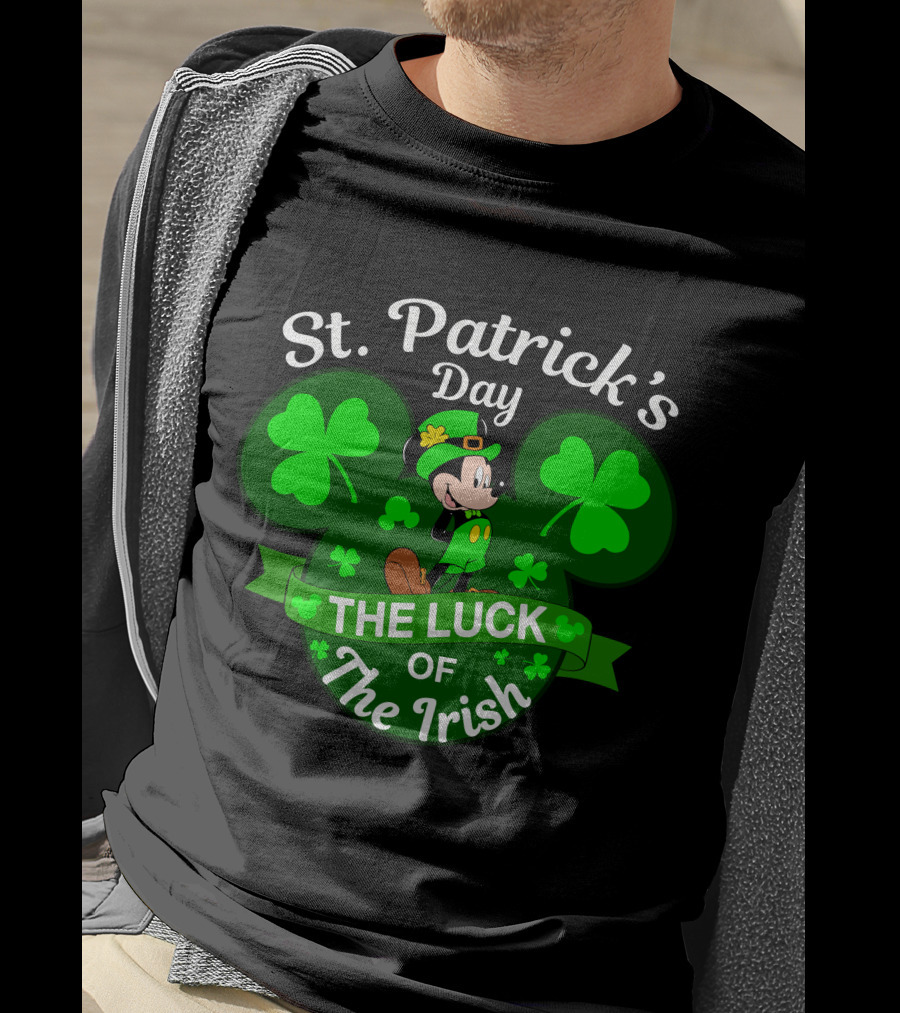 St. Patrick's Day Mickey The Luck Of The Irish T-Shirt