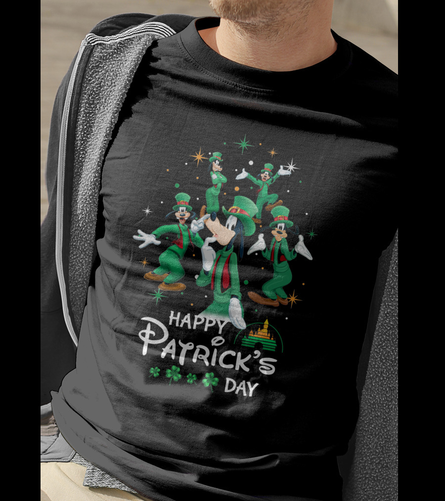 Happy Patrick's Day Goofy Disneyland Disney T-Shirt