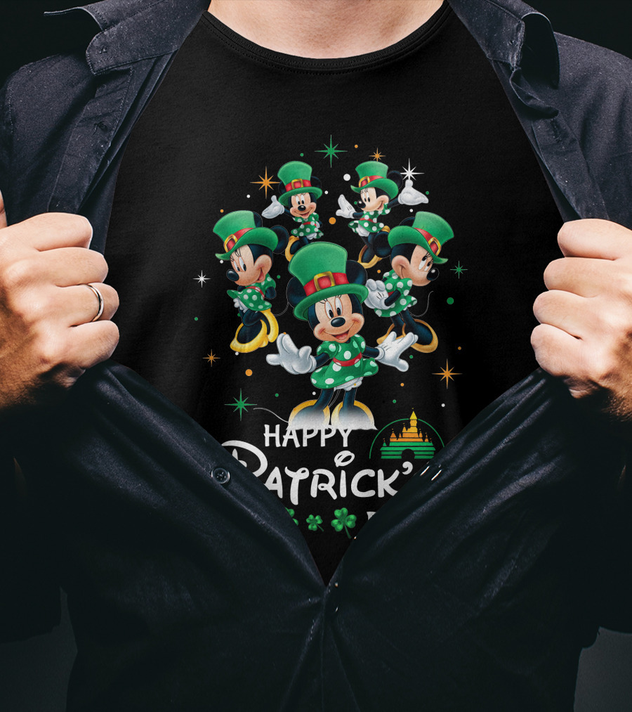 Happy Patrick's Day Minnie Mouse St. Patrick's T-Shirt