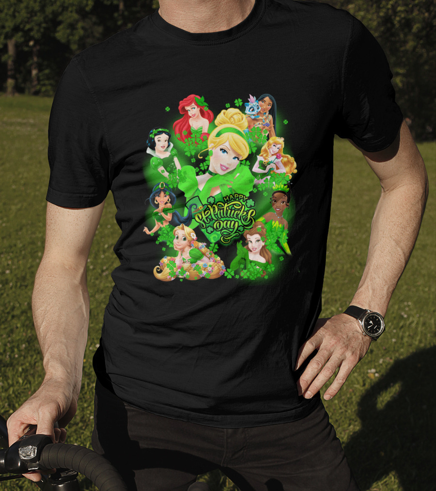 Happy St. Patrick's Day Disney Princesses T-Shirt