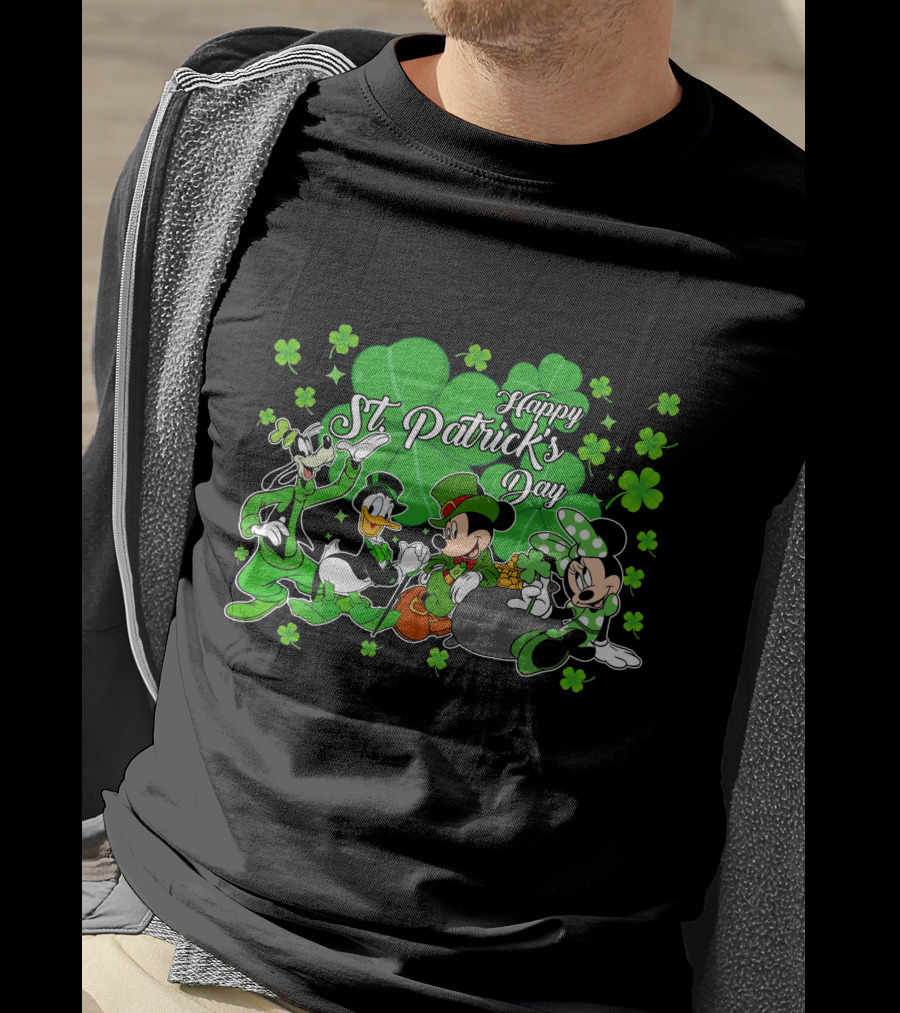 Happy St. Patrick's Day Mickey And Friends T-Shirt
