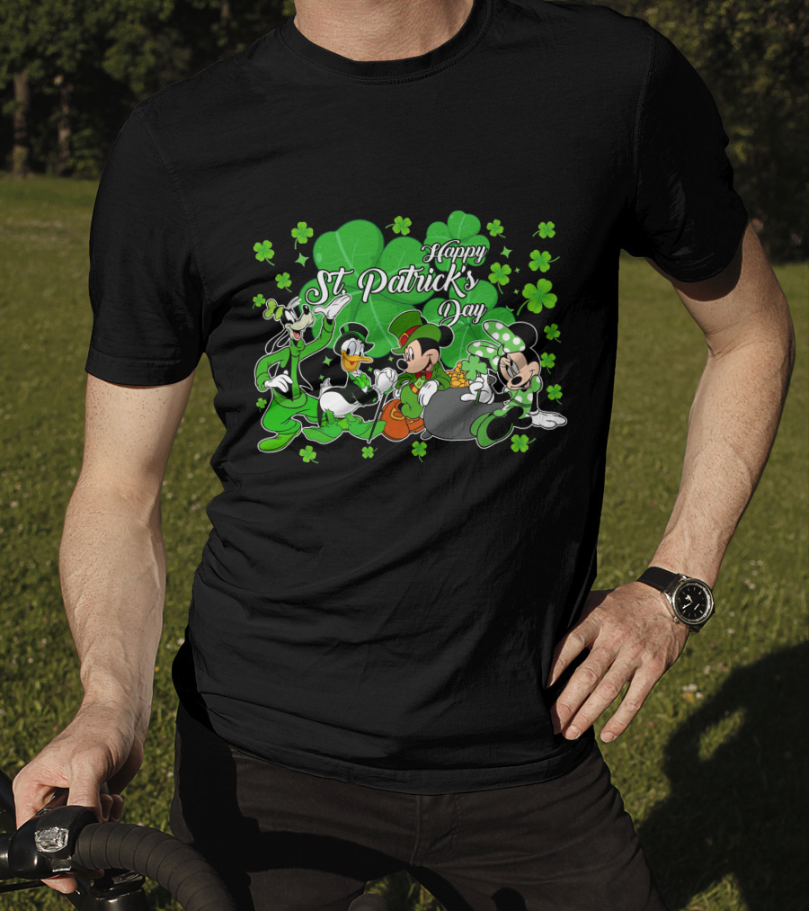 Happy St. Patrick's Day Mickey And Friends T-Shirt