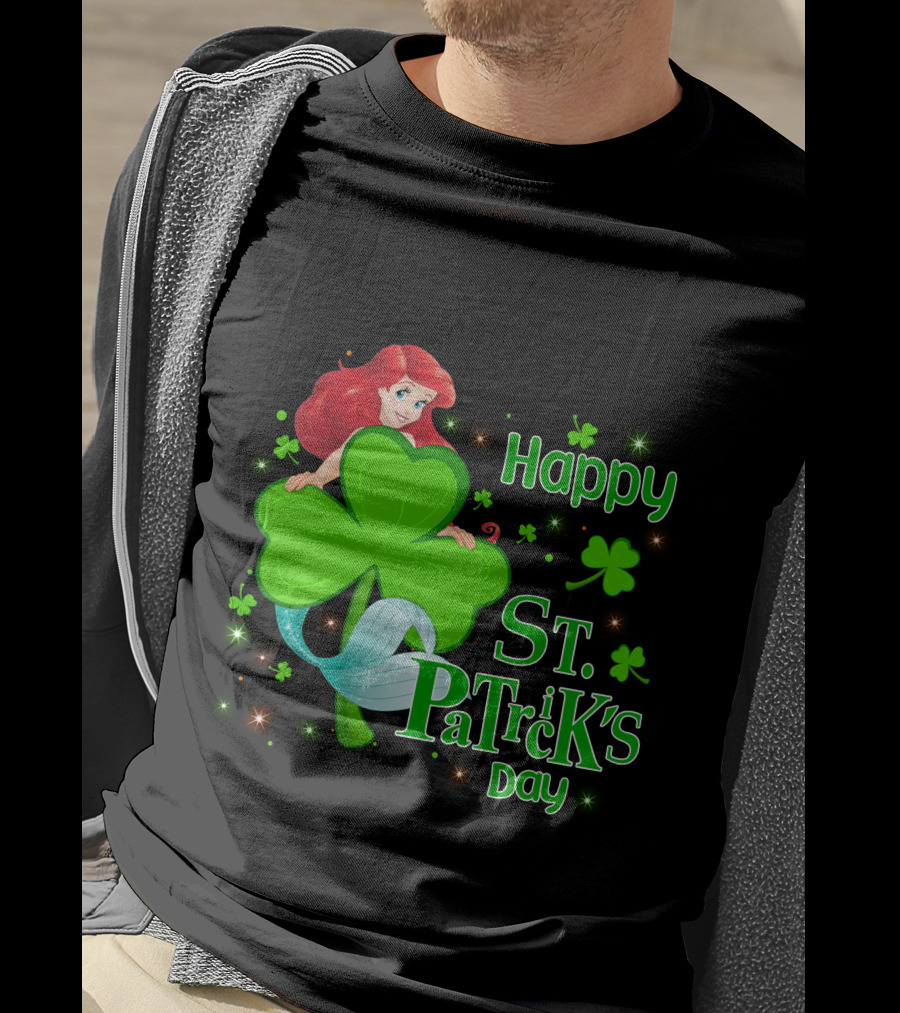 Happy St. Patrick's Day Ariel T-Shirt