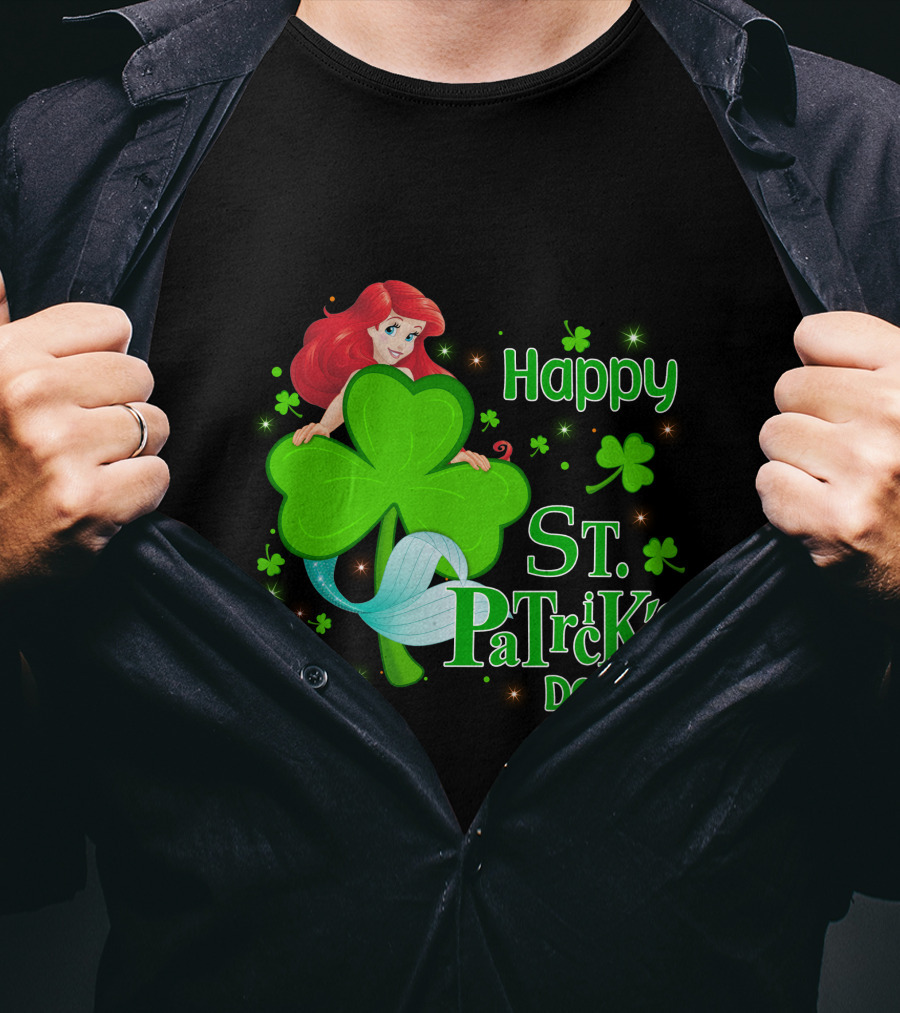 Happy St. Patrick's Day Ariel T-Shirt