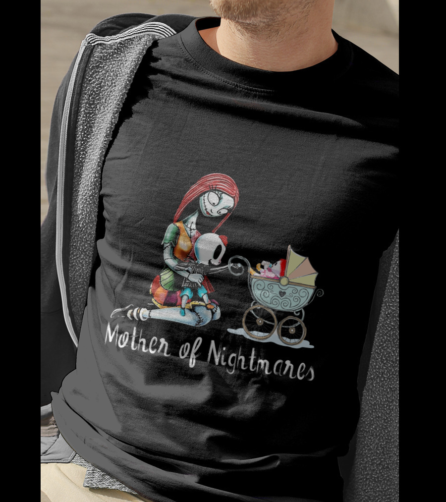 Mother Of Nightmares With One Boy And One Girl In Stroller T-Shirt