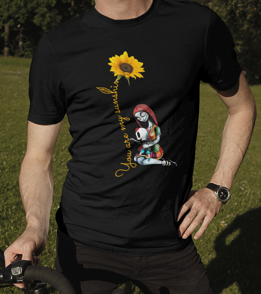 You Are My Sunshine Sunflower With Embracing Couple T-Shirt