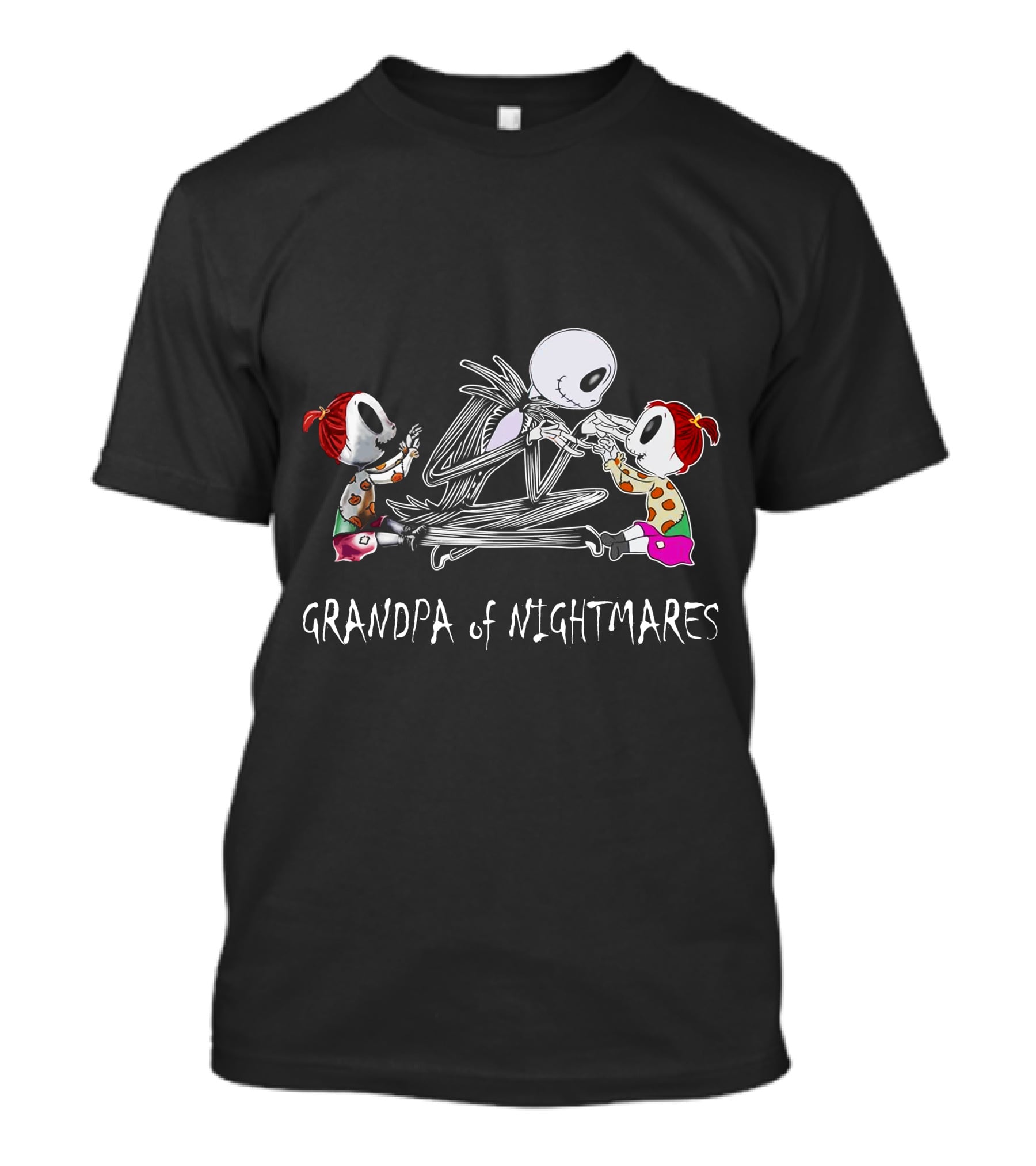 Grandpa Of Nightmares With Two Girls Iconic T-Shirt