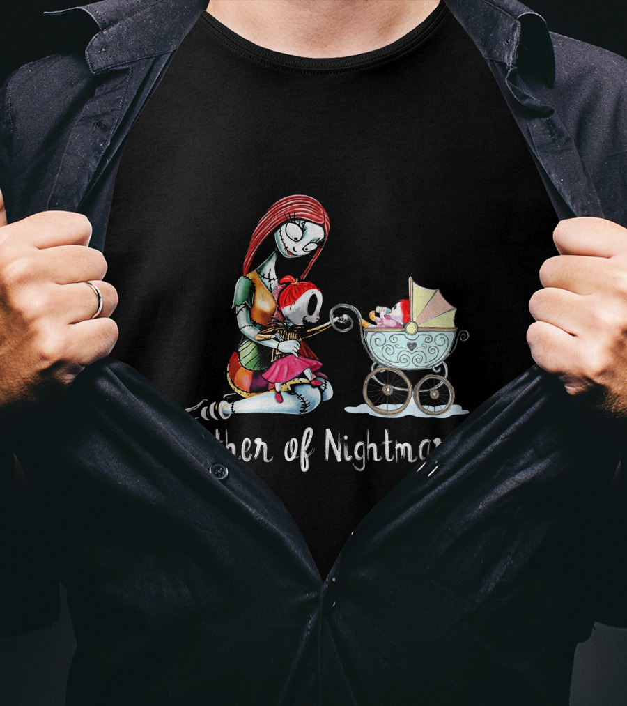 Mother Of Nightmares Sally With Baby And Stroller T-Shirt