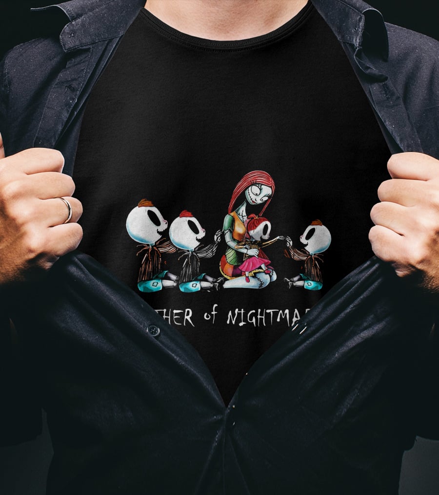 3 Boys 1 Girl Mother Of Nightmares Halloween T-Shirt