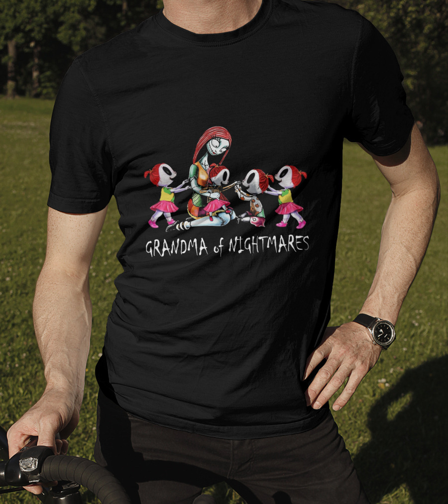 Grandma Of Nightmares With Four Girls T-Shirt