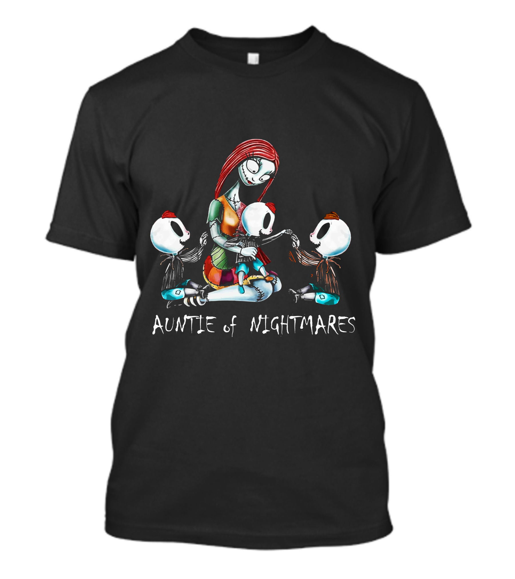 Auntie Of Nightmares With 3 Boys Inspired By Tim Burton's T-Shirt