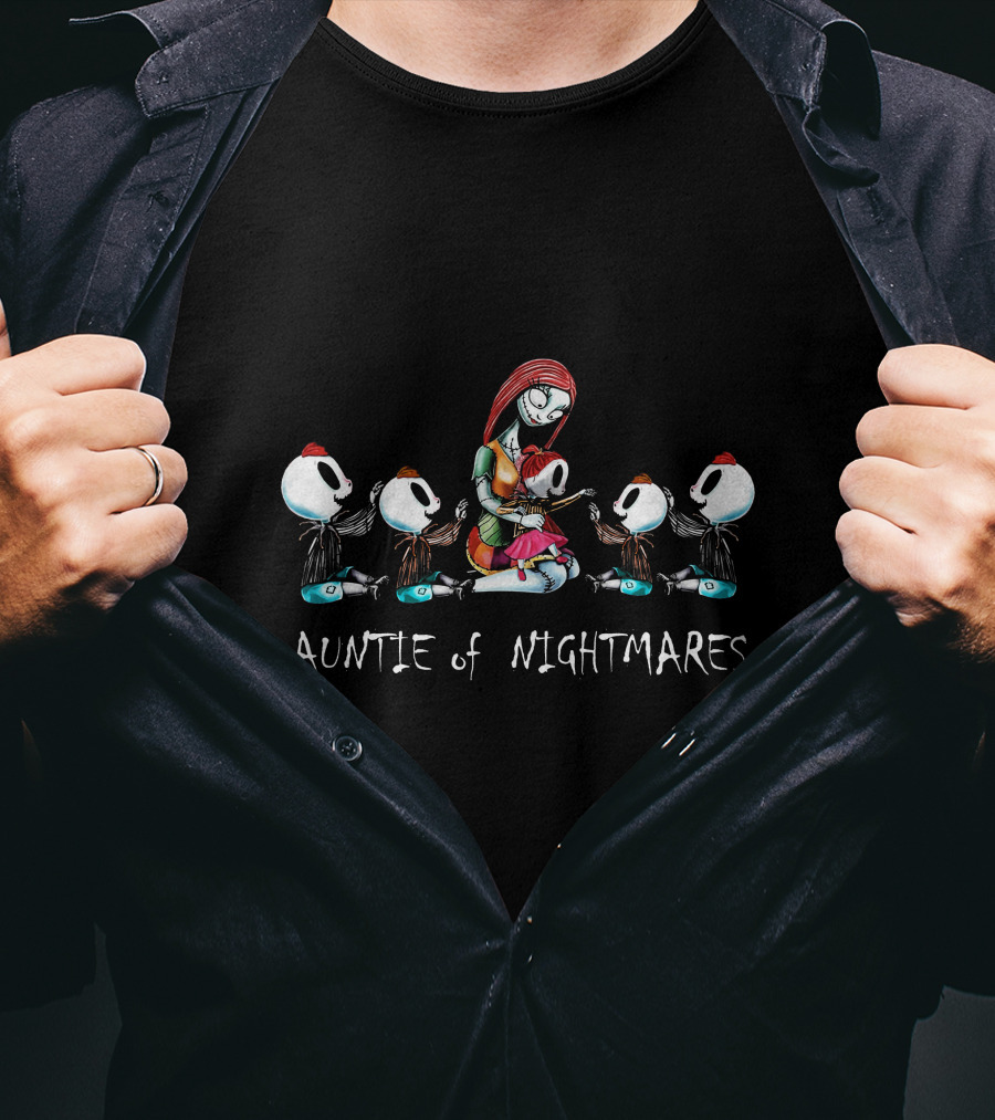 Auntie Of Nightmares With Four Boys One Girl T-Shirt