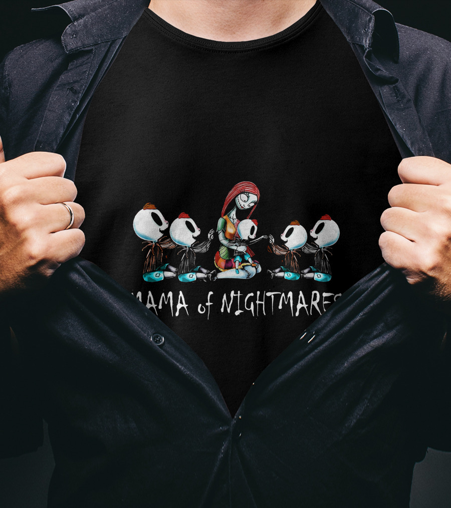 Mama Of Nightmares With Five Boys T-Shirt