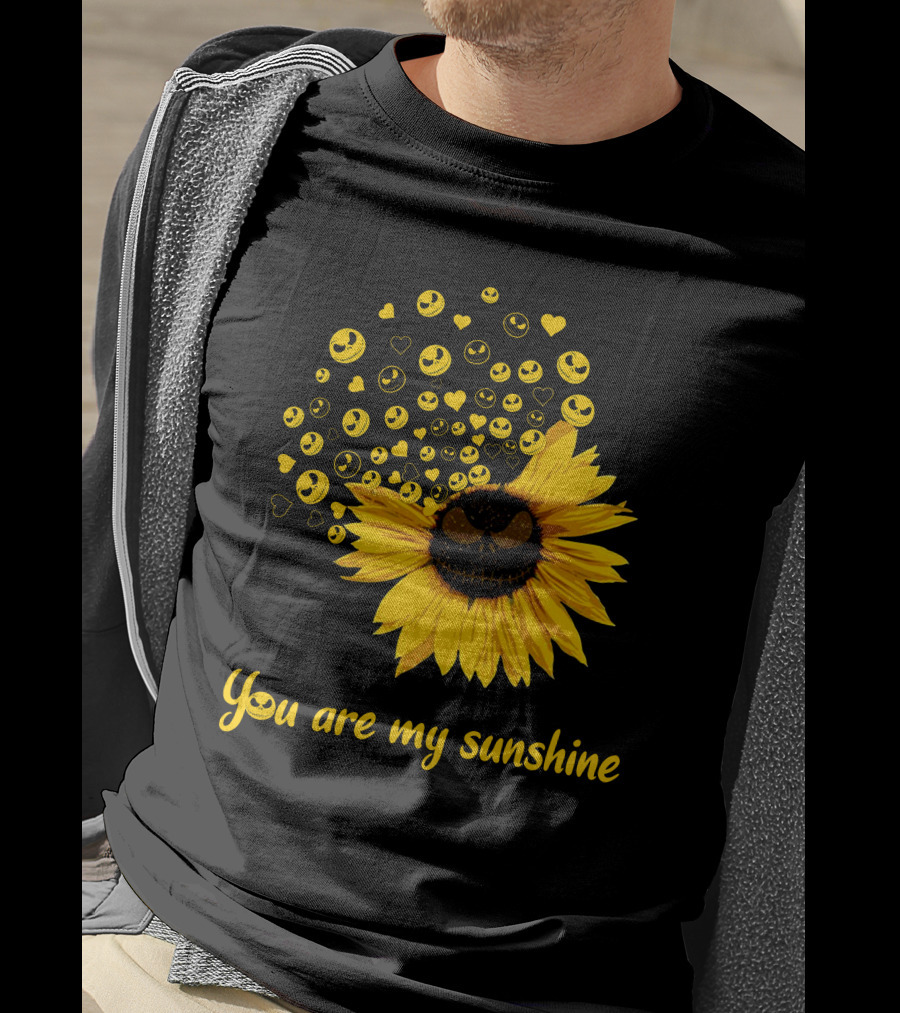 You Are My Sunshine Smiling Sunflower Faces T-Shirt