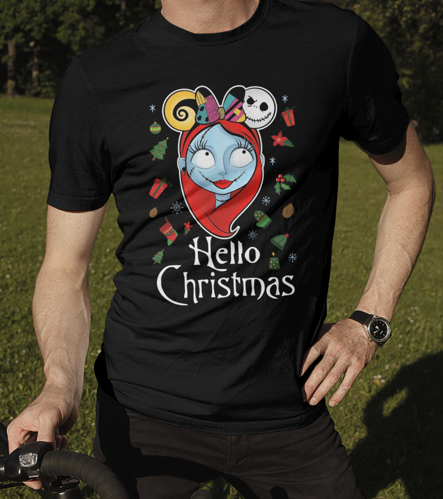 Hello Christmas Nightmare Inspired Sally Jack Skellington Holiday T-Shirt