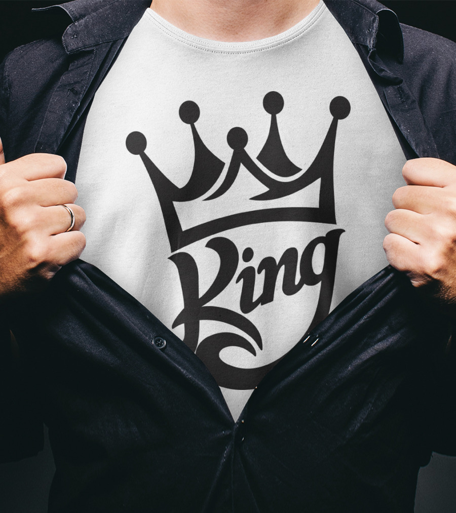 King Crown Iconic Typography T-Shirt