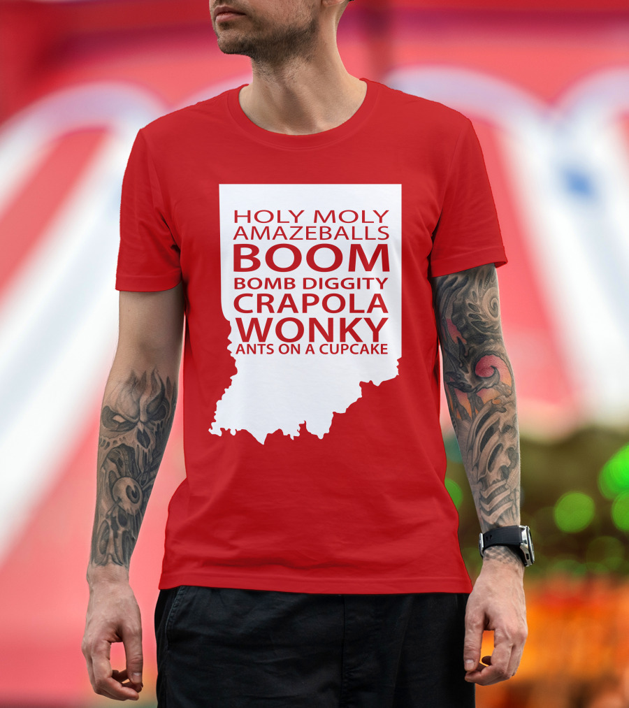 Holy Moly Amazeballs Boom Bomb Diggity Crapola Wonky Ants on a Cupcake T-Shirt