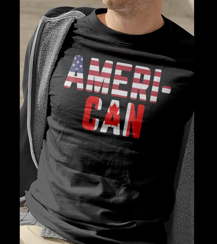 American Canadian Flag America Canada Patriotic Ameri-Can T-Shirt