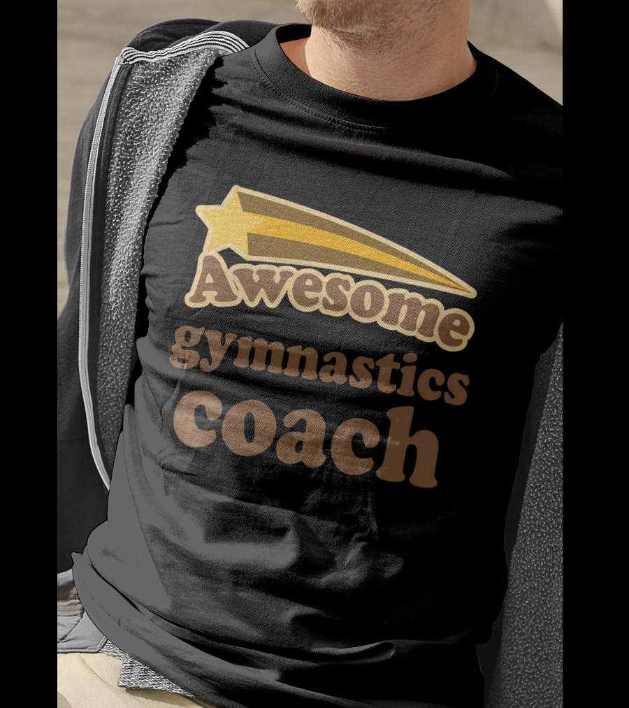 Awesome Gymnastics Coach Starburst Recognition T-Shirt