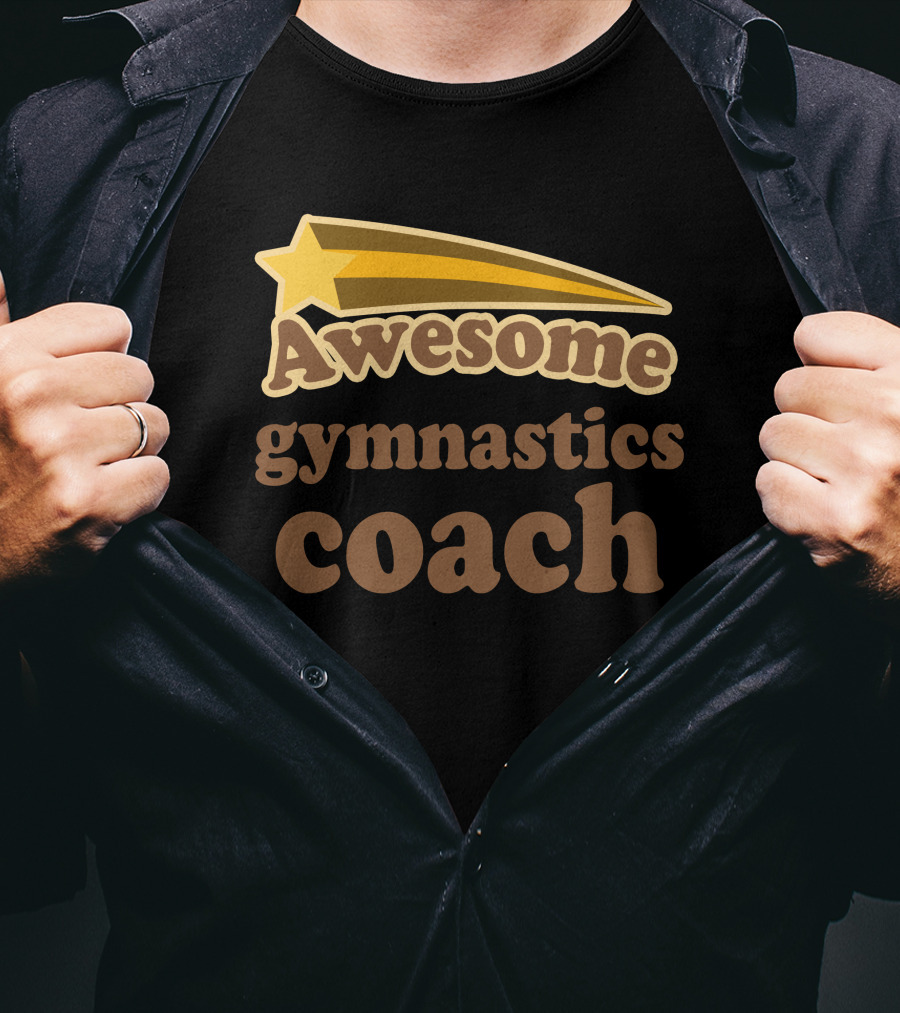 Awesome Gymnastics Coach Starburst Recognition T-Shirt