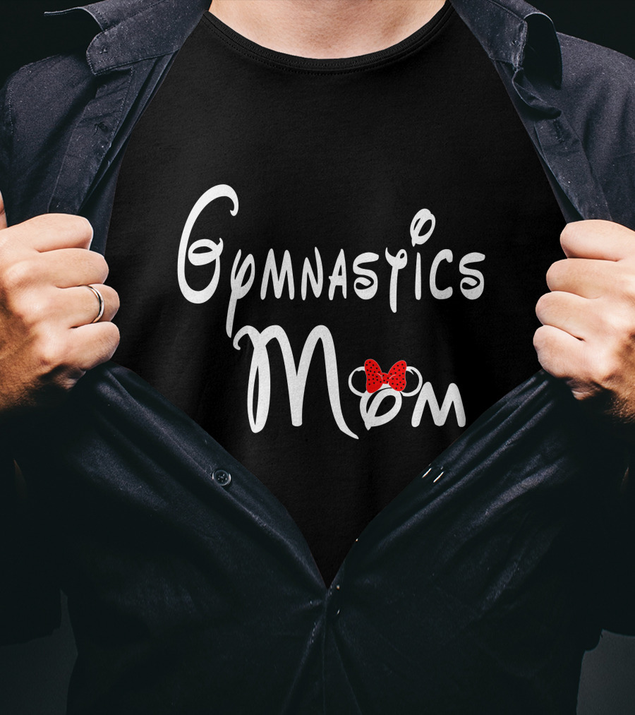 Gymnastics Mom With Bow T-Shirt