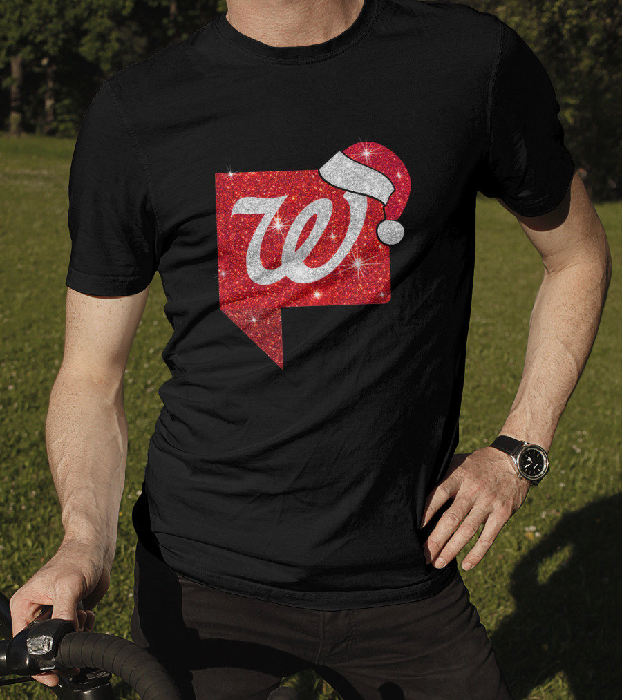 Walgreens Logo Christmas Santa Hat Holiday T-Shirt