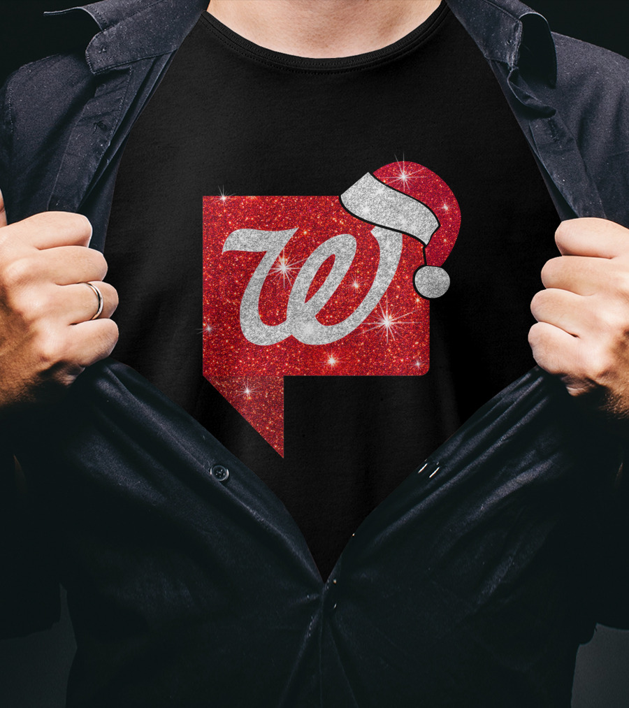 Walgreens Logo Christmas Santa Hat Holiday T-Shirt