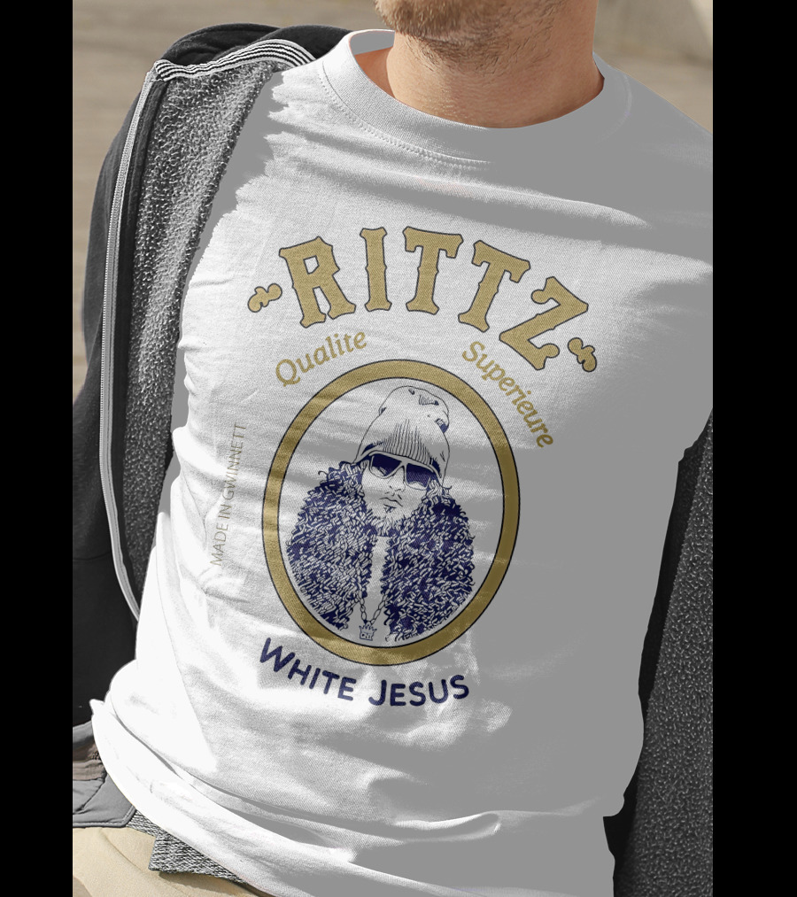 Rittz Qualite Superieure Made In Gwinnett White Jesus T-Shirt