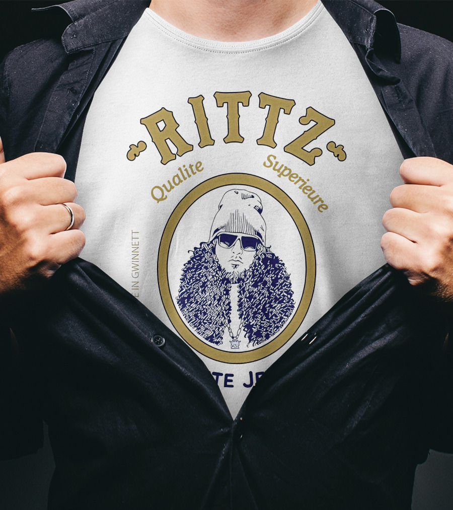 Rittz Qualite Superieure Made In Gwinnett White Jesus T-Shirt