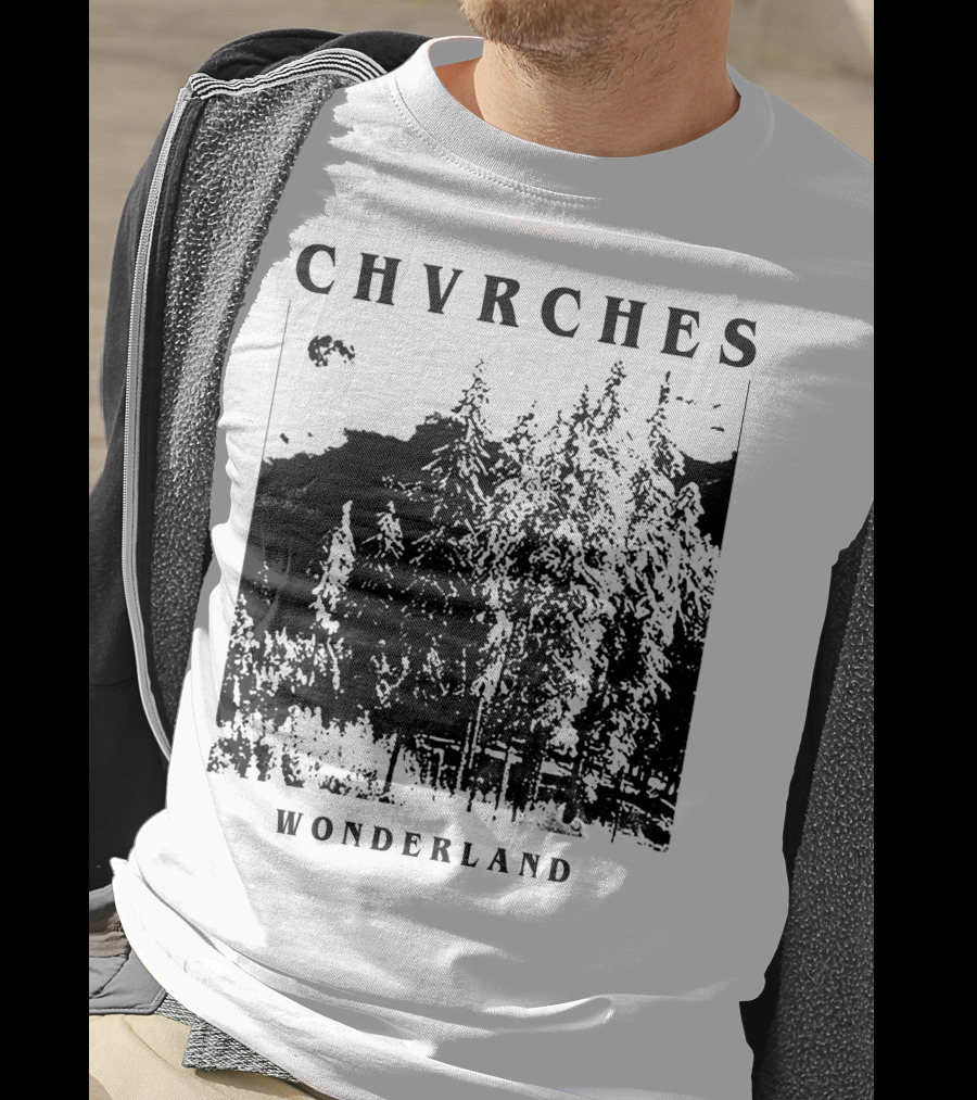 CHVRCHES Wonderland Winter Forest Scene T-Shirt