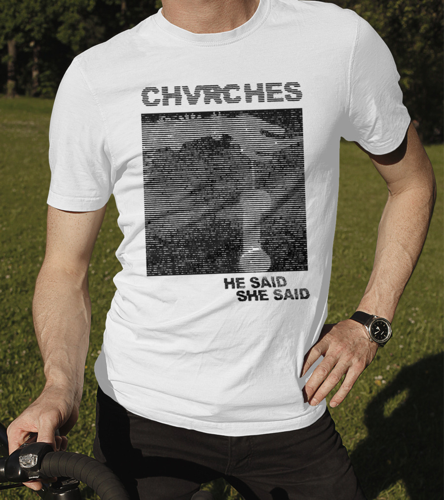 CHVRCHES He Said She Said Striped Visual T-Shirt