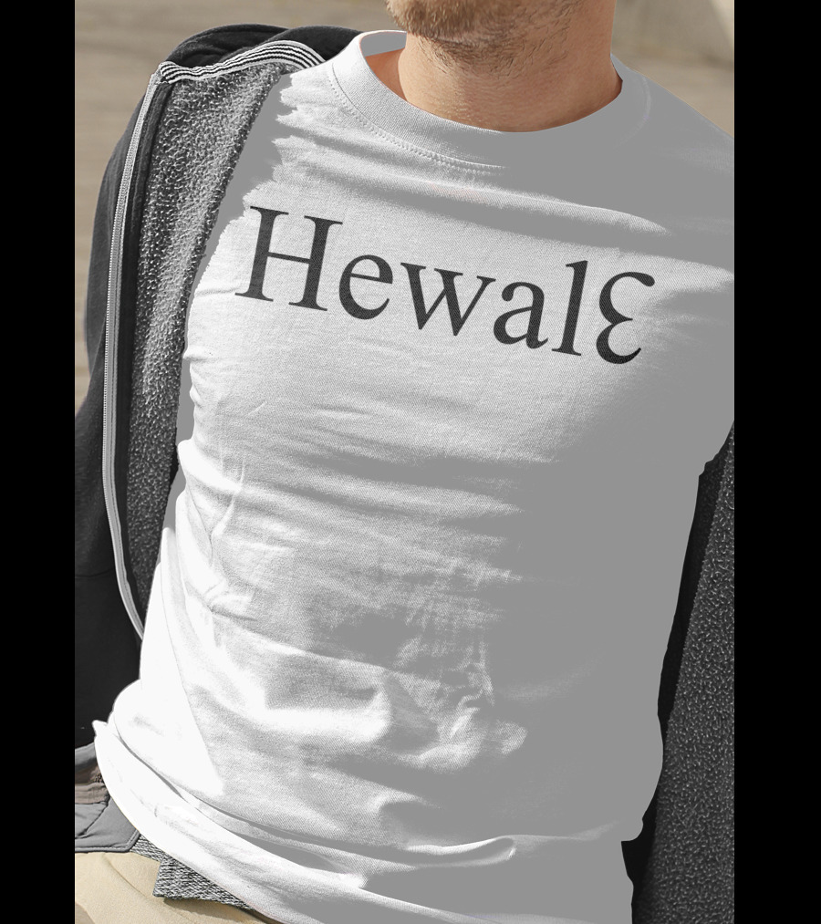 Hewale Retro Classic Typography With Inverted E T-Shirt