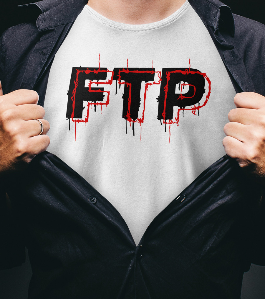 FTP Dripping Text T-Shirt
