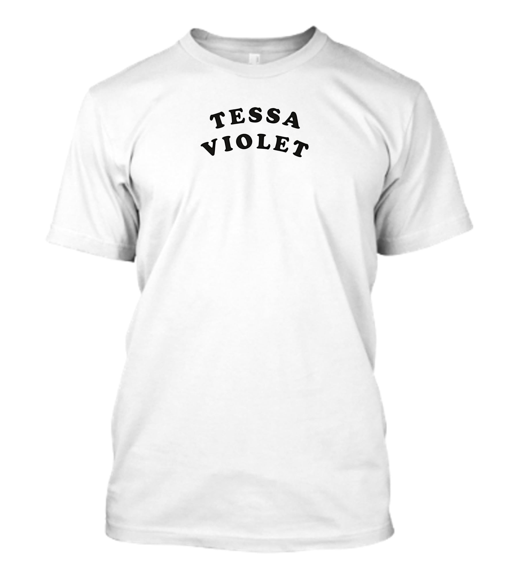 Tessa Violet Retro Style Arched Text T-Shirt