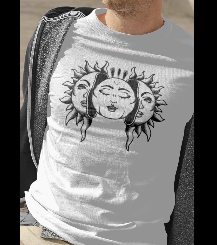Danielle Cohn Sun Faces Artwork Merch T-Shirt