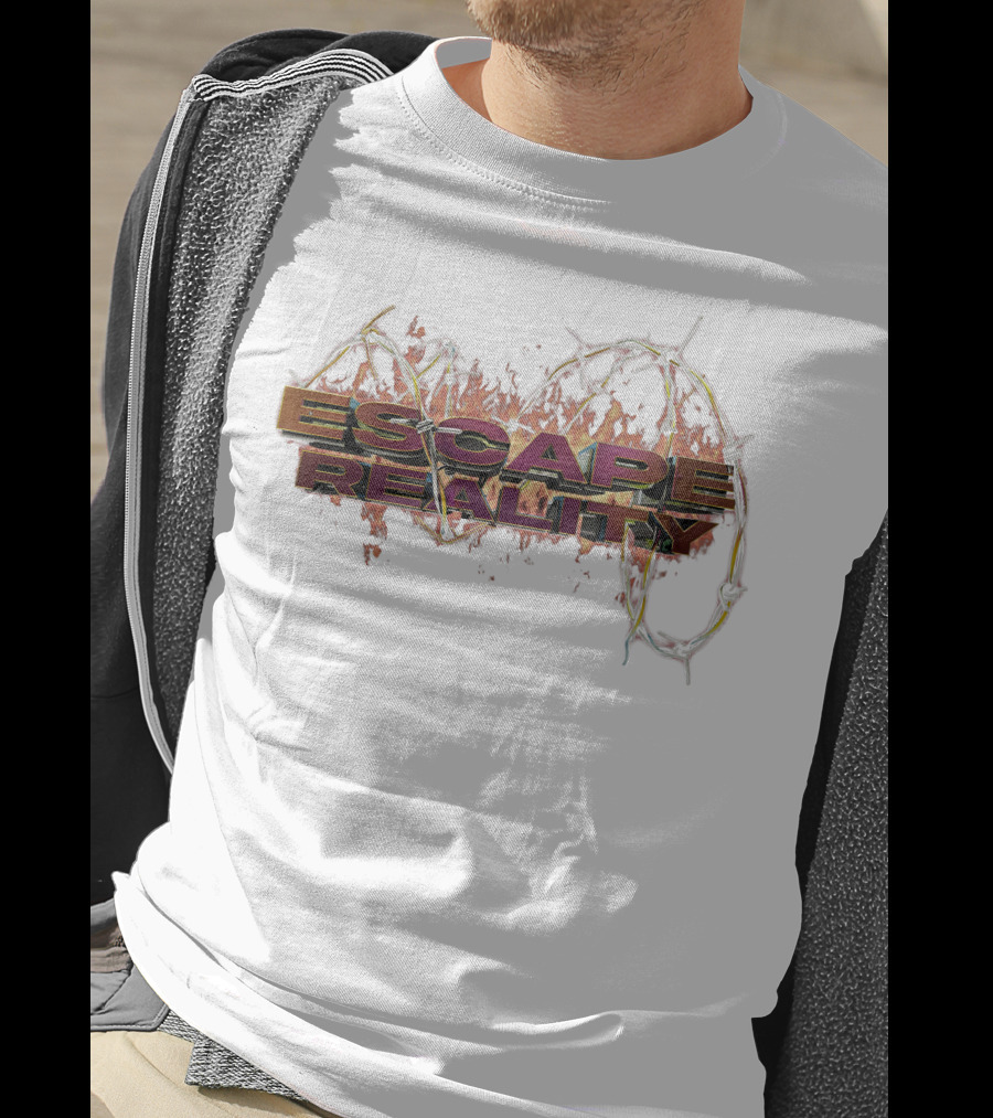 Escape Reality Barbed Wire Flames T-Shirt