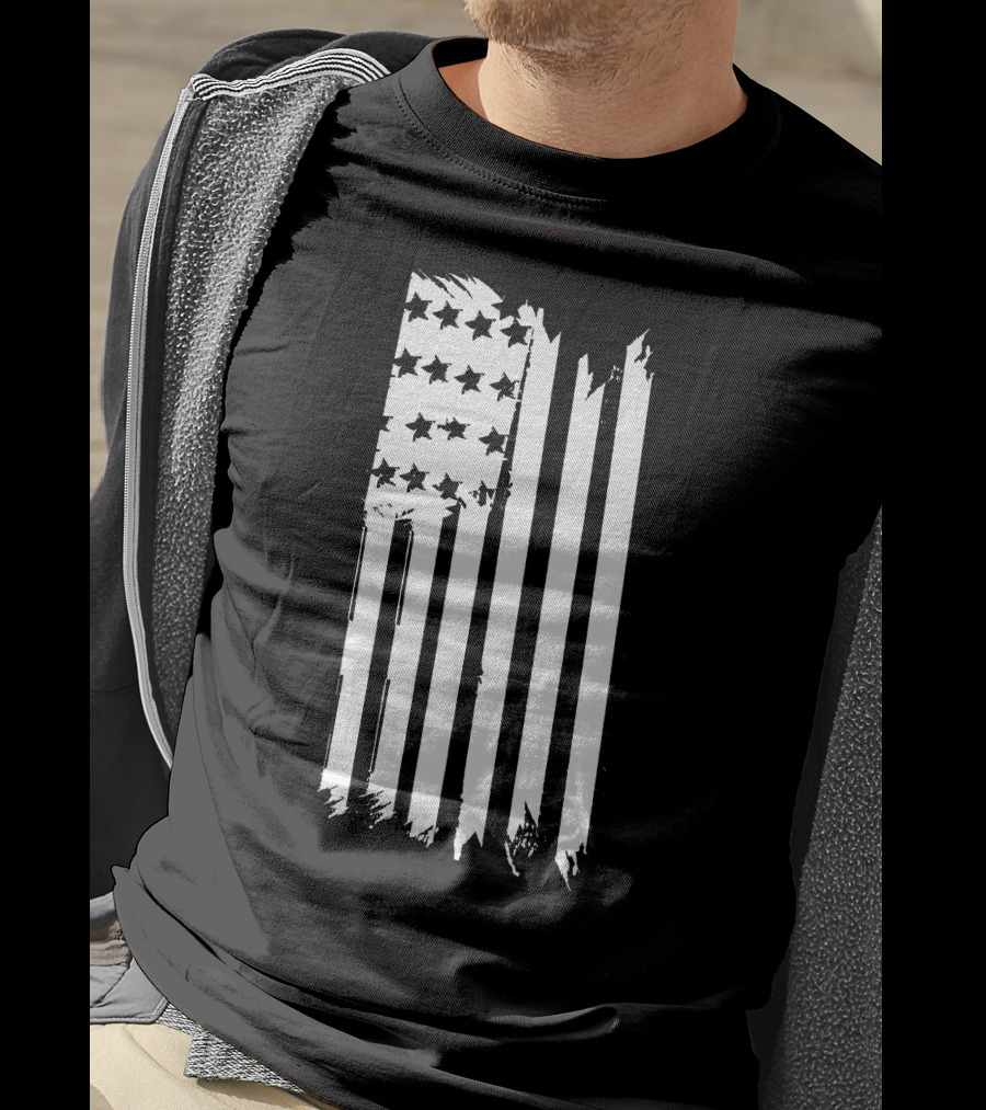 Pattymayo.tv Merch Distressed American Flag T-Shirt