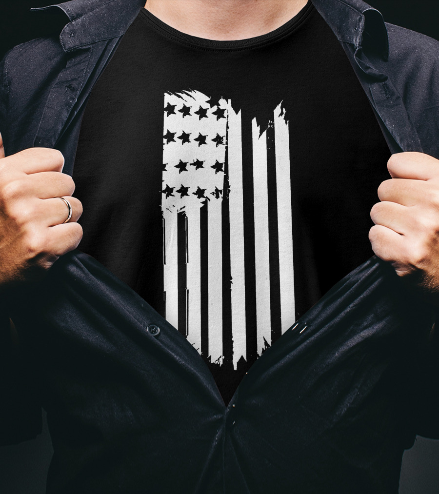 Pattymayo.tv Merch Distressed American Flag T-Shirt