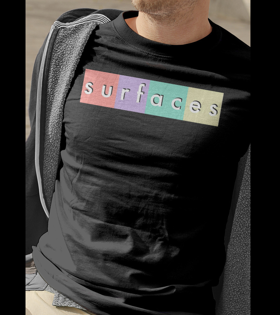 Surfaces Multicolor Text Block T-Shirt