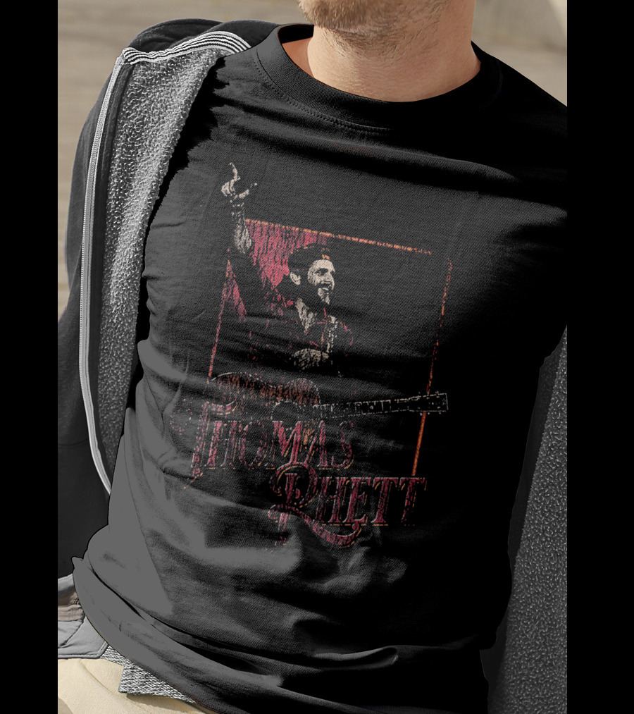 Thomas Rhett Holding Guitar With Raised Arm T-Shirt