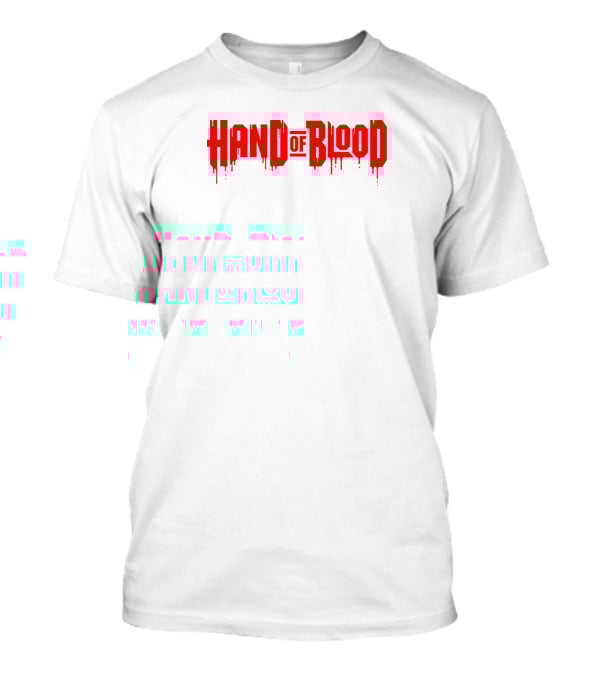 Handofblood Dripping Text T-Shirt