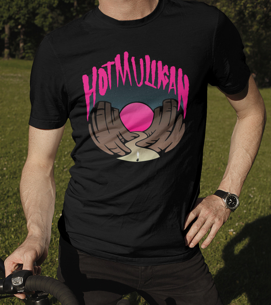 Hot Mulligan Pink Sunset Canyon Pathway T-Shirt