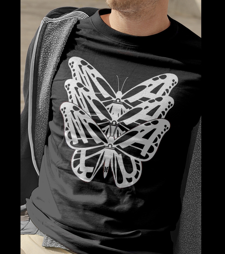 Malu Trevejo Triple Butterfly Merch T-Shirt