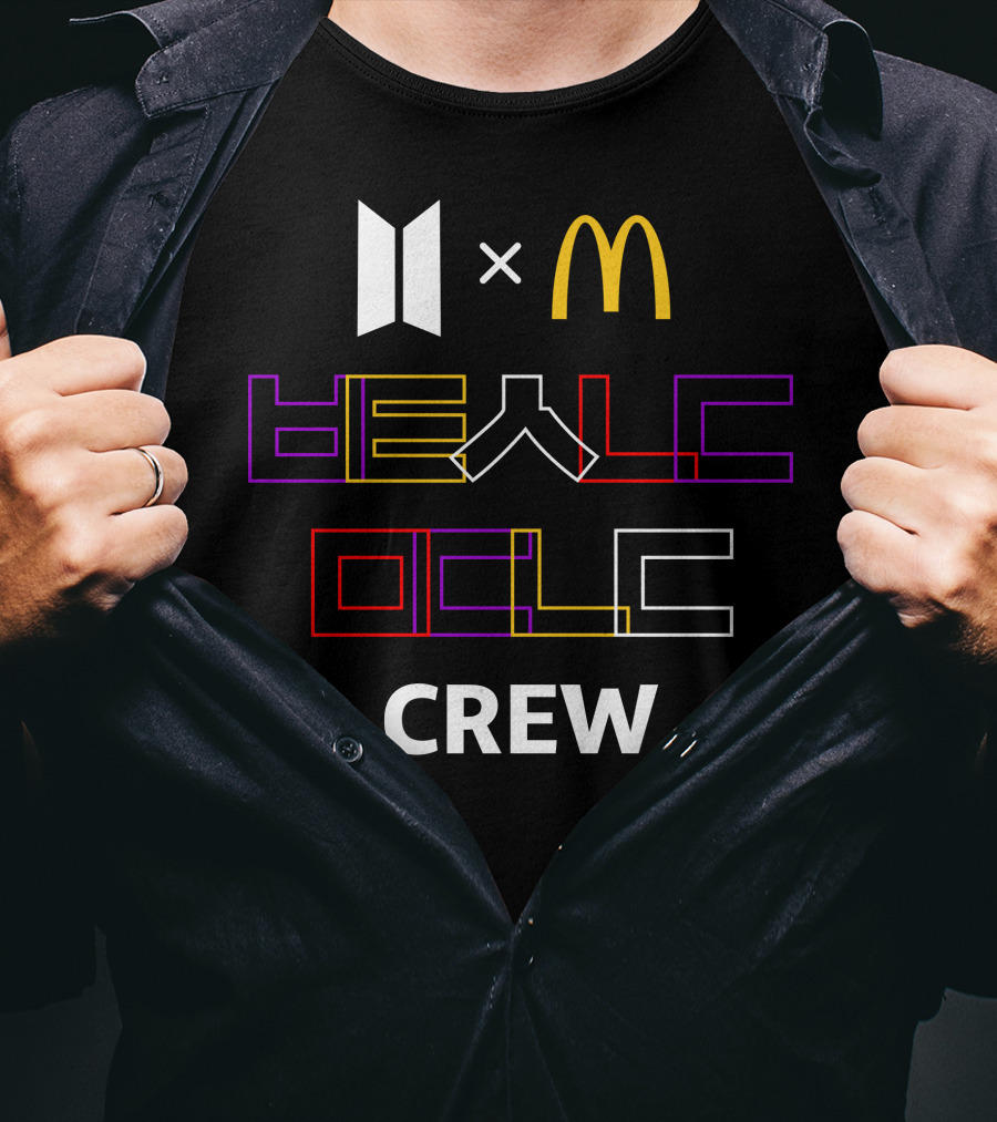 McDonald X BTS Collaboration Be A Music Crew T-Shirt