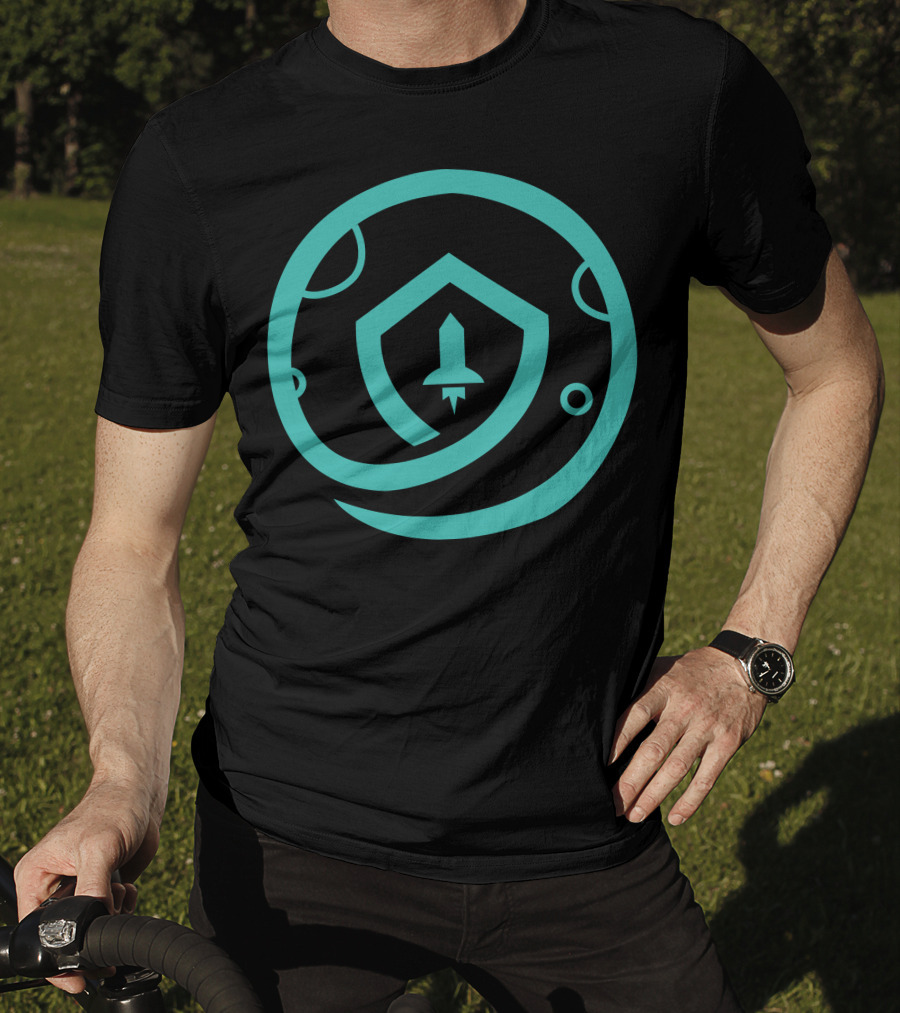 Safemoon Rocket Shield Circular Emblem T-Shirt