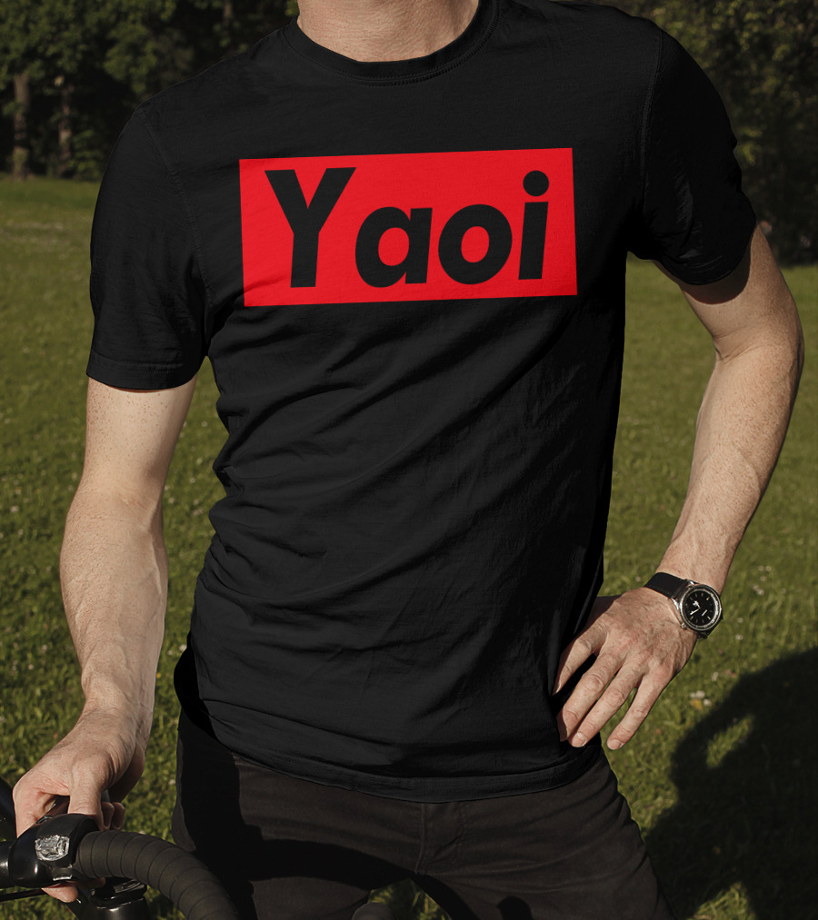 Yaoi Red Black Bold Text Manga T-Shirt