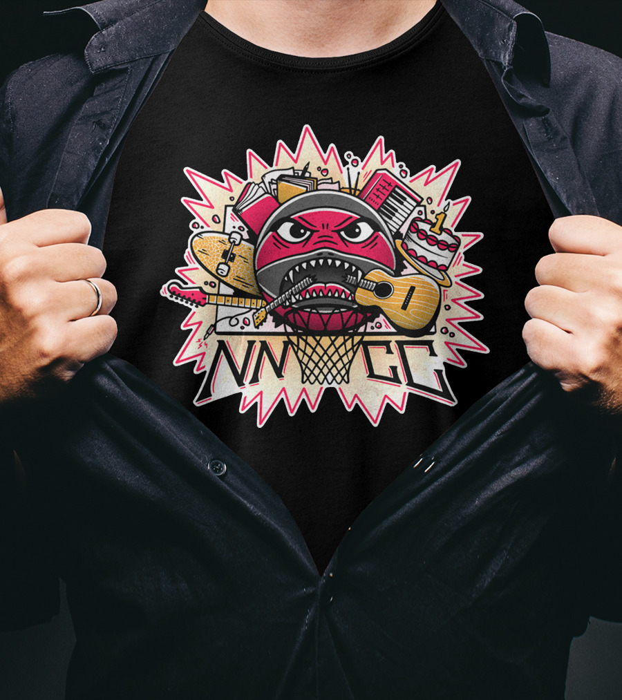 NNNGG Lem Lemm Basketball Guitar Music Elements T-Shirt